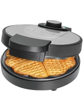 Clatronic WA 3492 / vaflovač / 1000 W / 4 vafle / tvar srdíček / nerez / černá (WA 3492)