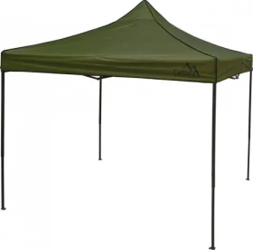 Cattara Párty stan zelená / Párty stan / Nůžkový skládací / 3 x 3 m / Výška 2,5 m / Voděodolný