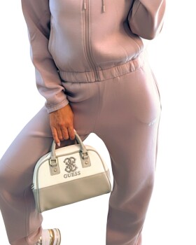 Dámské tepláky GUESS V4BB13 latté