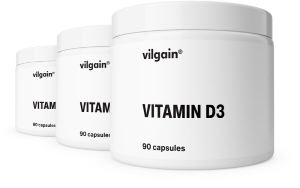 Vilgain Vitamin D3 – 3× 90 kapslí