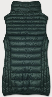 Tmavě zelená dámská vesta se stojáčkem model 16305042 S'WEST Barva: odcienie zieleni, Velikost: