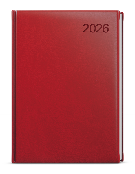 Týdenní diář 2026 Baloušek A4 Tomáš - Vivella bordó