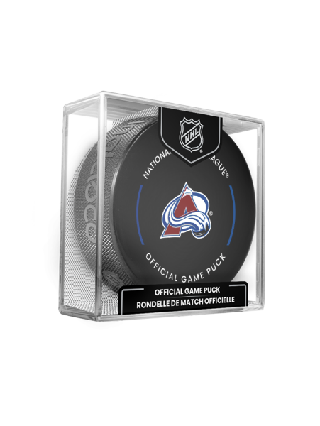 Inglasco / Sherwood Puk Colorado Avalanche NHL Official Game Puck 2024-2025