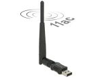 Delock USB 2.0 / dvoupásmový WLAN adaptér ac/a/b/g/n 433 + 150 Mbps / externí anténa (12462)