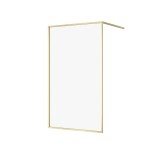 CERSANIT - Walk-in sprchový kout LARGA, zlatá mat, 120x200, čiré sklo S164-074