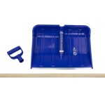 Odhrnovák na sníh PRADĚD, dřevěná násada, 49 x 35cm, rozložený