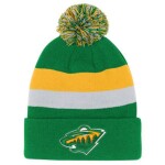 Outerstuff Dětská zimní čepice Minnesota Wild NHL Cuffed Beanie With Pom