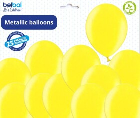Balónky žluté metalické - 082 CITRUS YELLOW - 50 ks Belbal Balónky žluté metalické - 082 CITRUS YELLOW - 50 ks Belbal