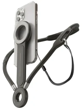 4smarts POV antracitová / Magnetický držák na krk / MagSafe / magnet N52 / UltiMag adaptér (541487)