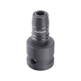 Adaptér rázový 1/2" čtyřhran na hroty 1/4", Quick-Lock, CrMoV FORTUM 4790002