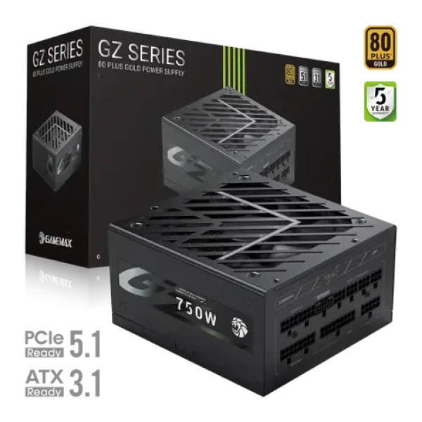 Gamemax GZ 750G / Zdroj / ATX / 750W / 80 Plus Gold / plně modulární (GZ 750G)