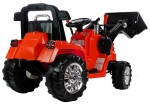 Mamido Dětský elektrický traktor Power s radlicí červený