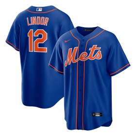 Nike Pánský dres New York Mets MLB Francisco Lindor #12 - Modrá Velikost: S