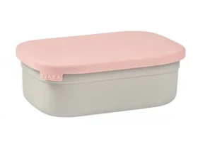 Beaba Svačinový box nerez Velvet Grey/Dusty Rose (914002BB)