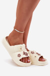 Pěnové Pantofle S Připínáky Ecru Redienna 40/41