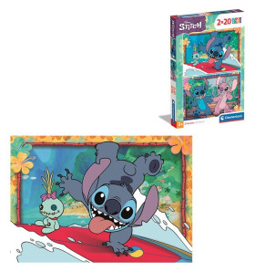 Puzzle Disney Stitch 2x20 dílků - Clementoni