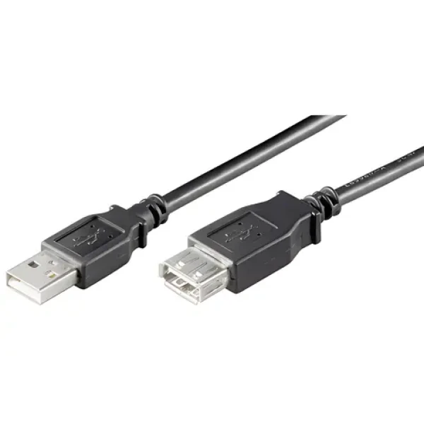 Goobay 93600 prodlužovací kabel USB 2.0 Hi-Speed 3 m černá / Prodlužovací kabel / USB-A / 480 Mbit/s (93600)