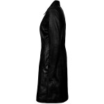 Dámský Kožený Kabát Zinia Brixton Černý Velikost: 3XL