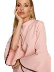 Dámské šaty M698 Pudr růžová - MOE pudrovo-růžová M