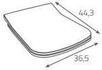 GEBERIT DuofixBasic s chromovým tlačítkem DELTA51 + WC CERSANIT VIRGO CLEANON + SEDÁTKO 458.103.00.1 ME1