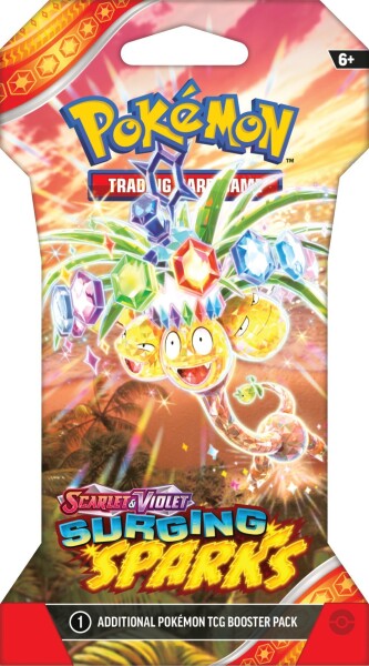 Pokémon TCG: Scarlet &amp; Violet 08 Surging Sparks - 1 Blister Booster