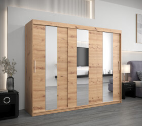 Šatní skříň Abi Po Barva korpusu: Dub artisan, Rozměry: 250 cm, Dveře: Dub artisan