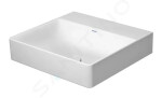 DURAVIT - DuraSquare Umyvadlo 500x470 mm, bez přepadu, bez otvoru pro baterii, DuraCeram, bílá 2353500070