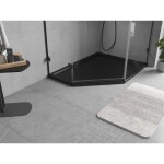 MEXEN - Flow pětiboká sprchová vanička slim pravá 100 x 80, černá mat 46P708010R