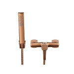 INVENA - Sprchová baterie GLAMOUR včetně sprchového setu měď BN-02-014-V