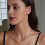 Elenys stříbrný náhrdelník choker Elegance