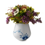 Royal Copenhagen Porcelánová vázička Blue Fluted Mega 15 cm, bílá barva, porcelán