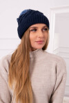 Fleecová čepice Ilona K218 navy blue+jeans UNI