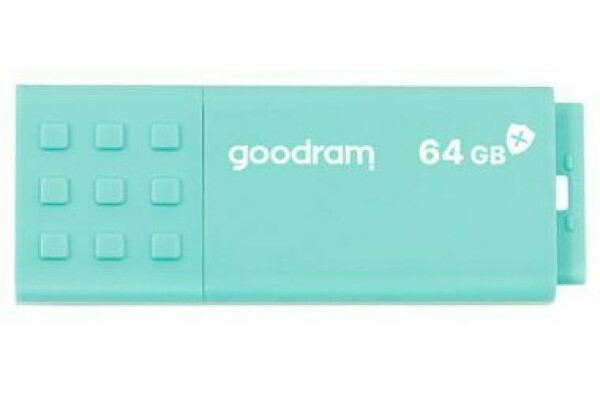 GOODRAM UME3 CARE USB 3.0 64GB zelená (3ks) / Flash disk / USB-A 3.0 / čtení: 60MBs / zápis: 20MBs (SET UME3-0640CRR11)