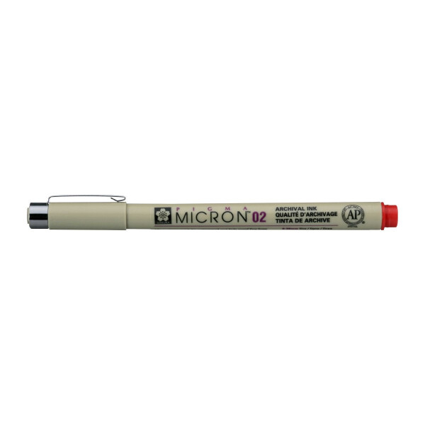Sakura liner Pigma Micron 02 - červený