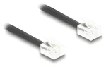 DeLock / Spirálový telefonní kabel / RJ11 - RJ11 / 2 m / černý (90202)
