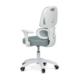 Dětská židle, výškově nastavitelná, zelená síťovina, KA-K1063 GRN