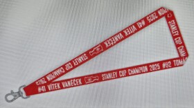 Klíčenka na krk Tomáš Nosek #92 & Vítek Vaněček #41 Stanley Cup Champion 2025 Florida Panthers lanyard