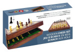 Dřevěné šachy magnetické 25 cm