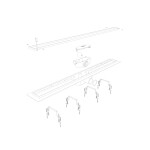 HOPA - Odtokový žlab STANDARDline BLACK - Rozměr A - 100, Varianta roštu - Klasszik OLPZLABST99BK