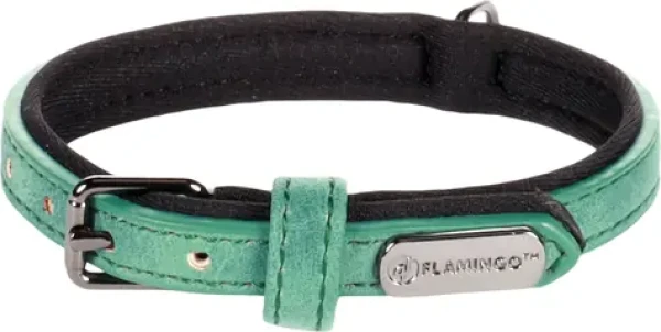 Flamingo Delu Obojek s neoprenovým polstrováním zelená XS (FLA-519290)