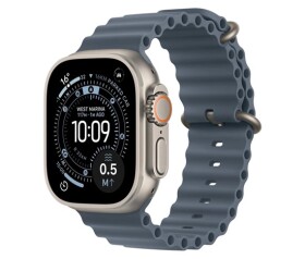 Apple Watch Ultra 3 GPS + Cellular 49mm Natural Titanium Case with Anchor Blue Ocean Band EDF_1218965
