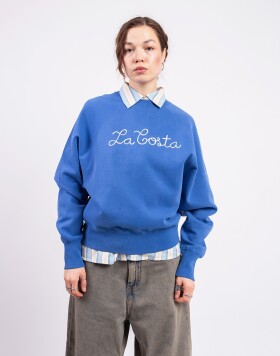 Thinking MU La Costa Light Cobalt Bonnie Sweatshirt BLUE L