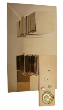 SLEZAK-RAV - Vodovodní baterie sprchová vestavěná s přepínačem, Barva: zlato ROYAL1086Z