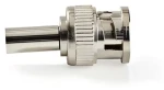 Nedis BNC konektor stříbrná / Konektor / Zástrčka, přímý / Krimpovací, 50 Ohm / 25 ks (CVVC01905ME)