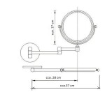 HOPA - Kosmetické zrcátko nástěnné, kulaté KD02090705