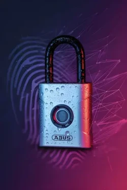 Abus 57/45 / Visací zámek / otisk prstu / 45 mm / odolný povětrnosti (57/45)