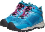 Dětské celoroční boty Keen WANDURO MID WP YOUTH fjord blue/fuchsia purple Velikost: