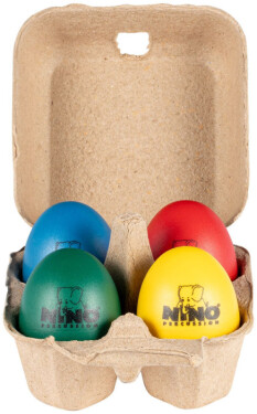 NINO Percussion NINOSET20 Egg Shaker Box - 4 Pcs