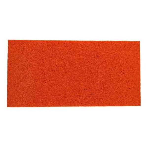 Náhradní povrch houba velmi jemná, 280 x 140 x 18 mm, oranžová