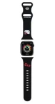 Hello Kitty Kitty Head silikonový řemínek černá / Řemínek pro Apple Watch / 38/40/41mm (HKAWMSCHBLK)